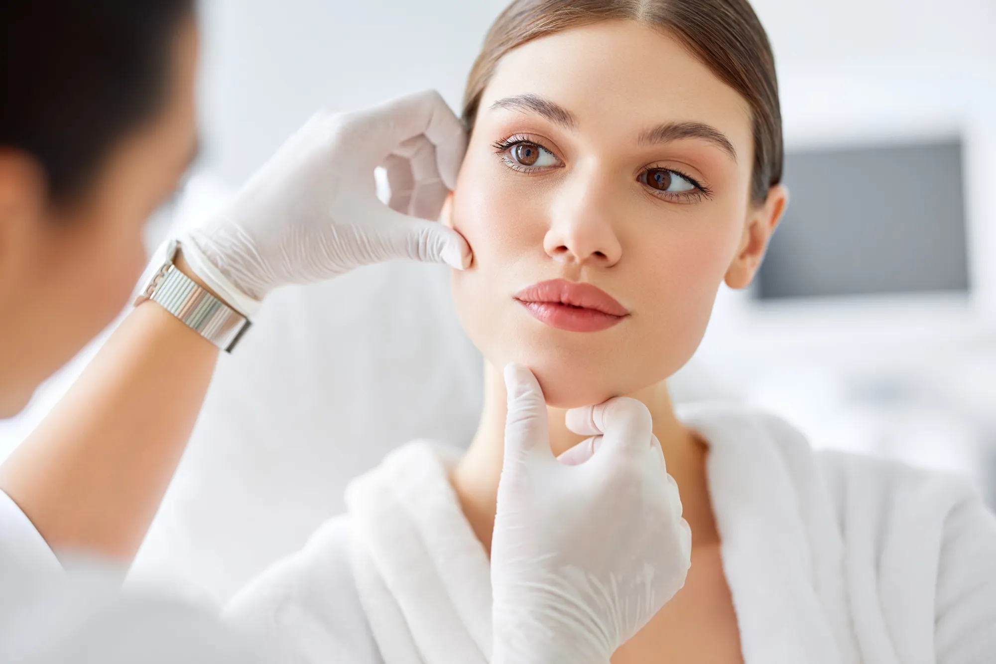 Sala de tratamiento de estética facial de Upper Dental en Hollywood, FL